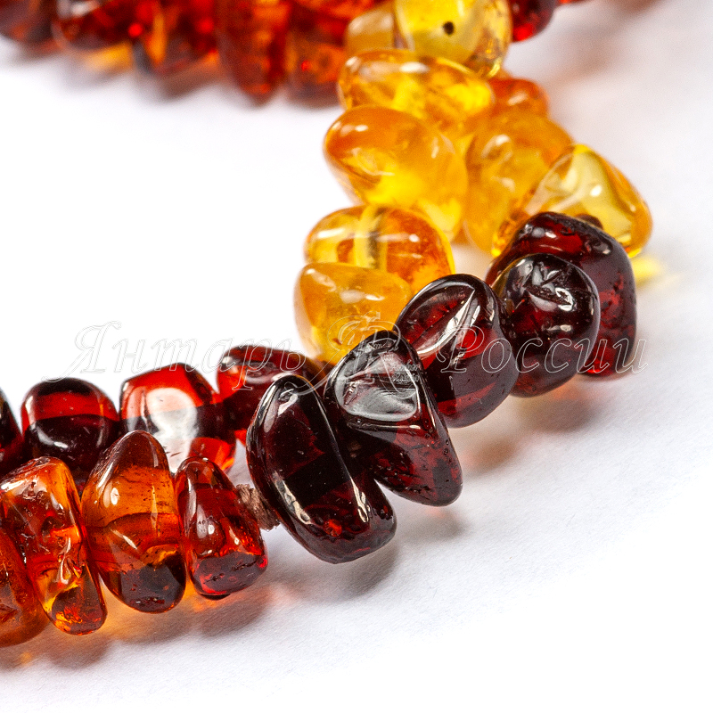 Бусы янтарь