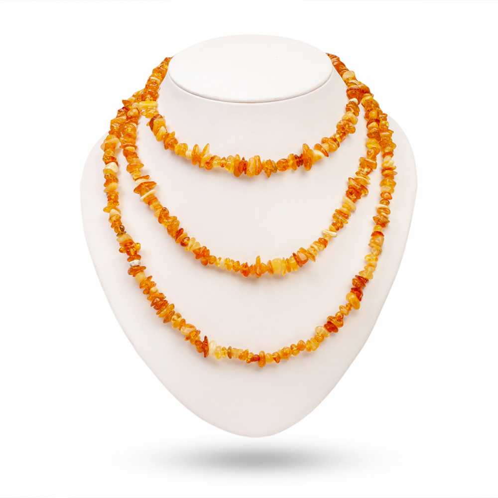 Бусы янтарь