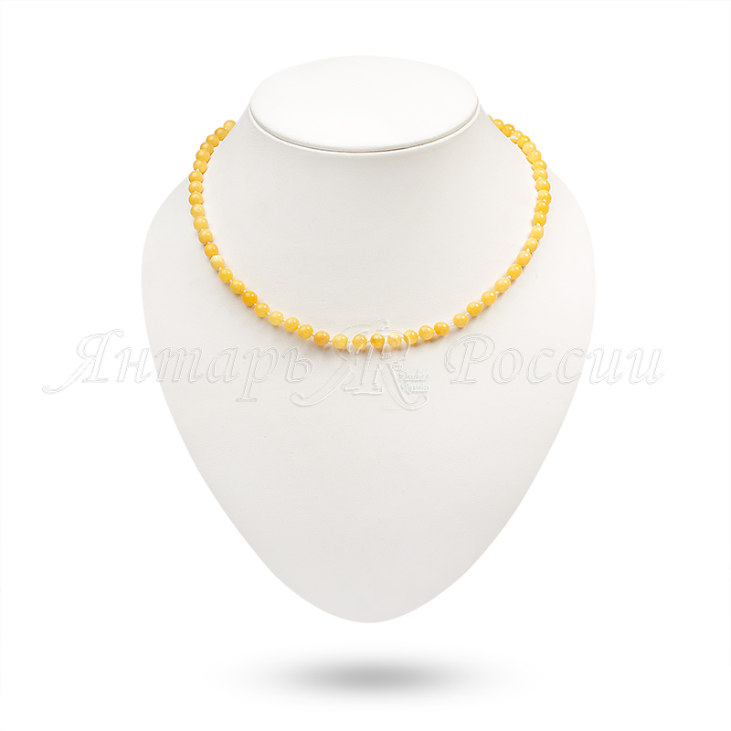 Бусы, янтарь