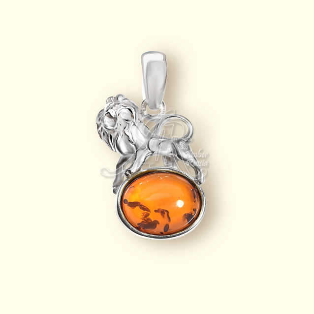 Подвеска Посеребрение, янтарь Подвеска Посеребрение, янтарь