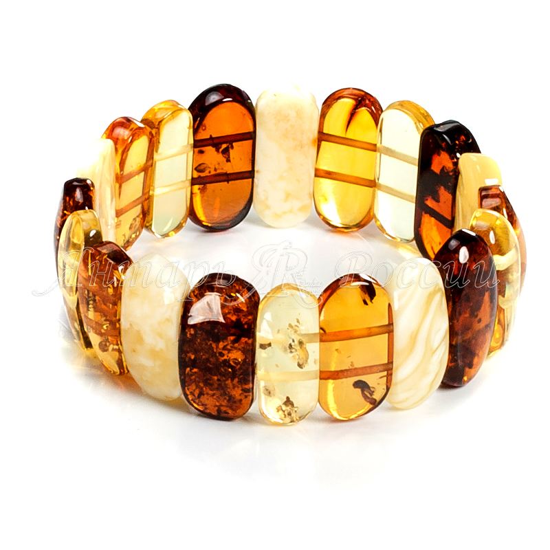 Браслет янтарь