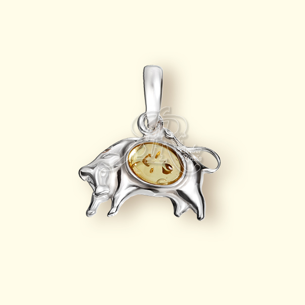 Подвеска Посеребрение, янтарь Подвеска Посеребрение, янтарь