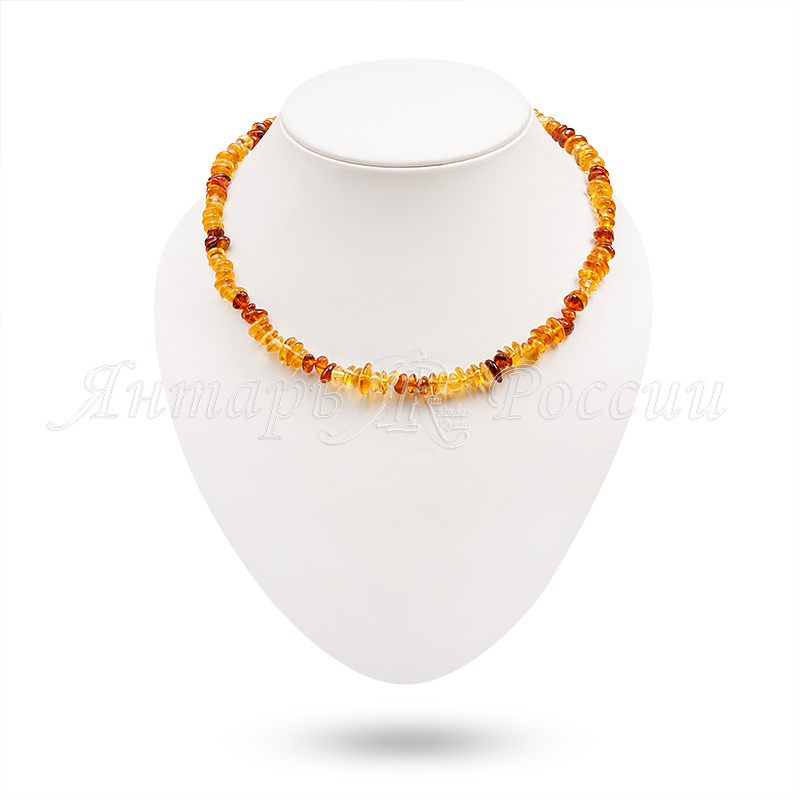 Бусы, янтарь
