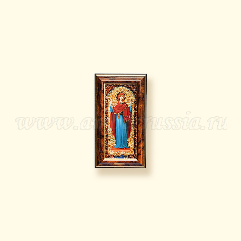 Икона БМ.Нерушимая стена Янтарь Икона БМ.Нерушимая стена Янтарь