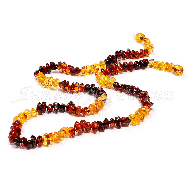 Бусы янтарь