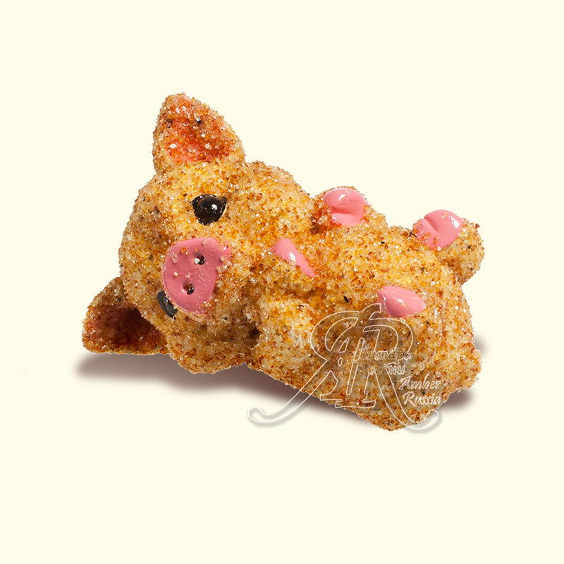 Керамика поросенок Янтарь