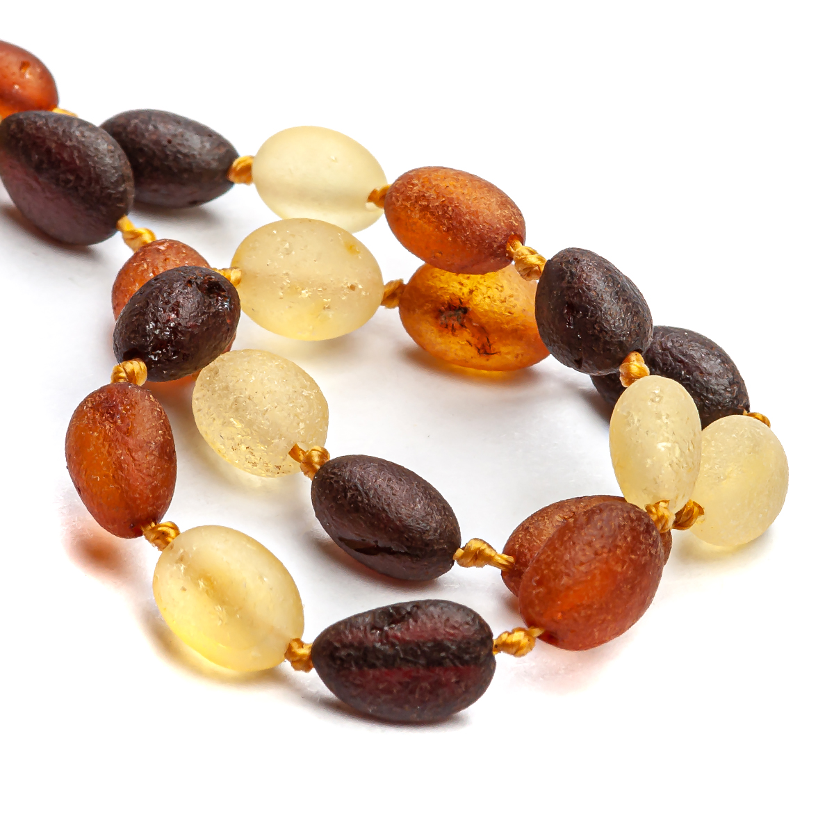 Бусы детские, янтарь